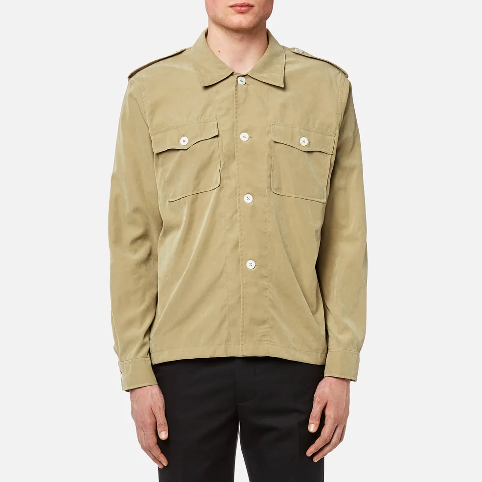 Our Legacy Men's Casual Military Shirt - Sand Tech Cupro Image 1