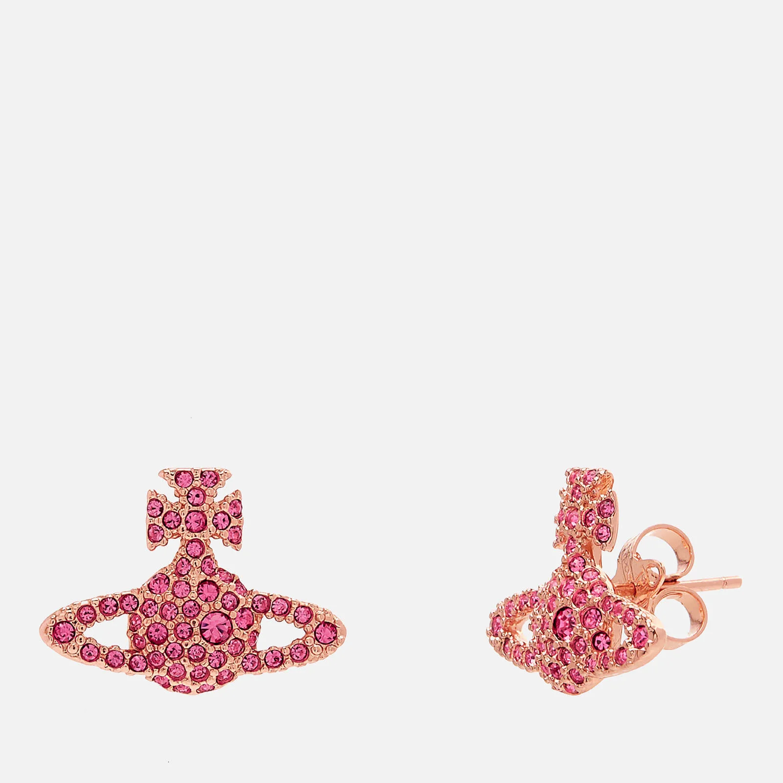 Vivienne Westwood Women's Grace Br Stud Earrings - Rose Crystal Image 1