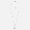 Vivienne Westwood Women's Minnie Bas Relief Pendant Necklace - Silver White Crystal - Image 1
