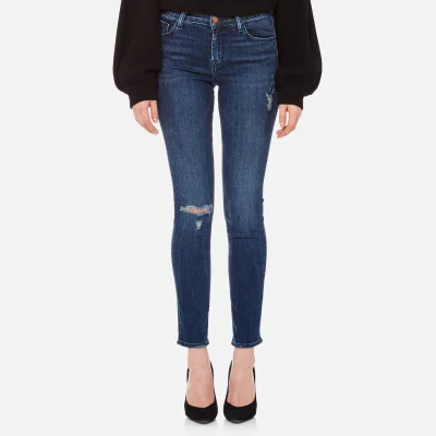 J Brand Women's 811 Mid Rise Skinny Jeans - Swift Destruct