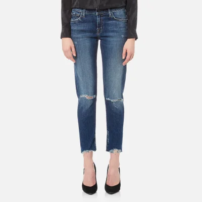 J Brand Women's Sadey Slim Straight James Jeans - Revoke Destruct