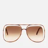 Chloe Women's Poppy Aviator Sunglasses - Havanna/Brown - Image 1