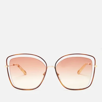 Chloe Women's Poppy Sunglasses - Havanna/Peach