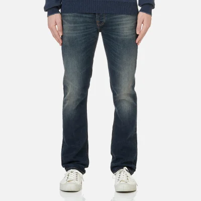 Nudie Jeans Men's Dude Dan Straight Fit Jeans - Dark Authentic Comf
