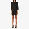 Marc Jacobs Women's Mock Neck 3/4 Sleeve Dress with Embellishments - Black/Silver - Image 1