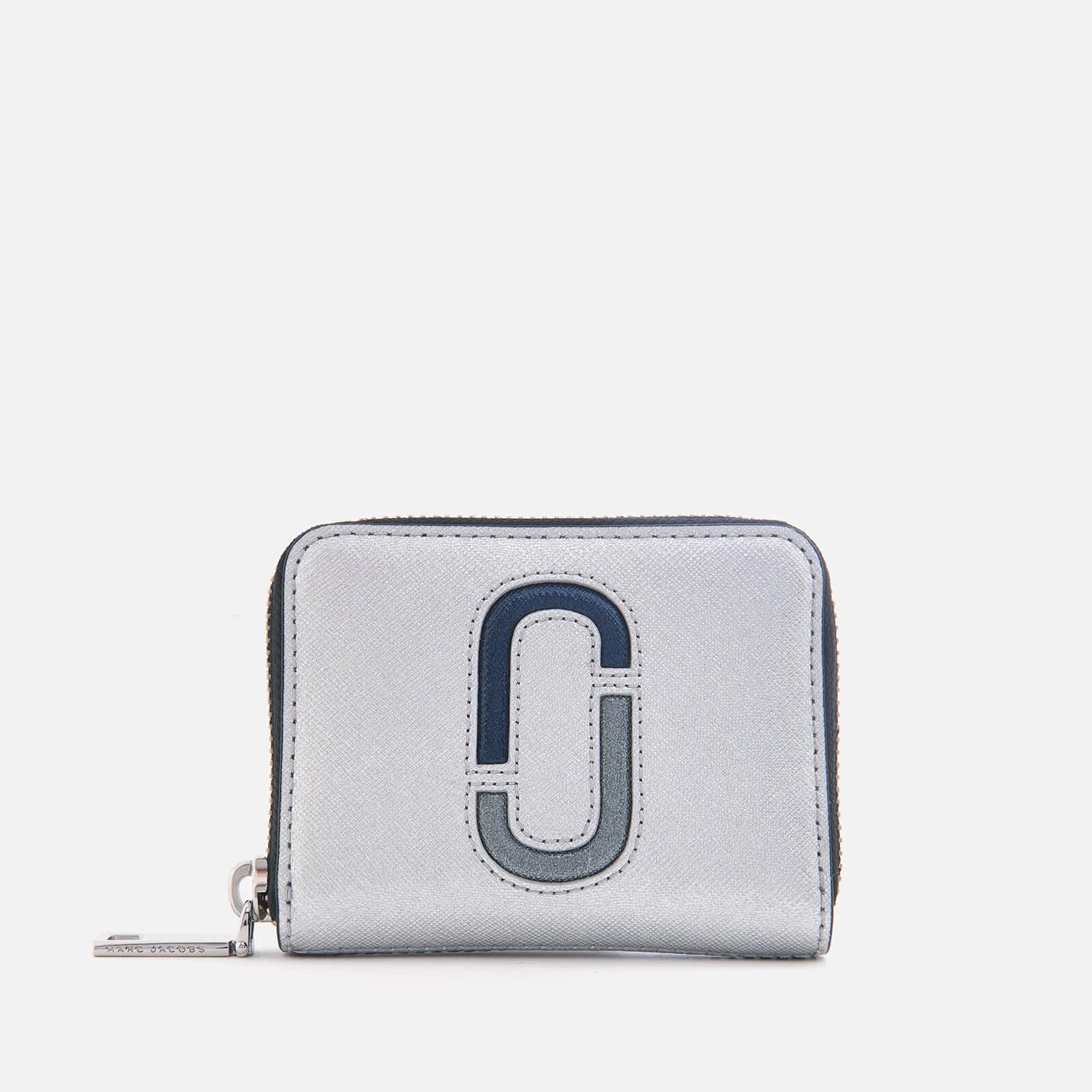 Marc Jacobs Women's Zip Card Case - Silver/Multi Image 1