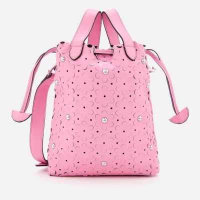 meli melo Women's Hazel Daisy Laser Cut Bag - Peony Pink