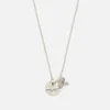 Marc Jacobs Women's MJ Coin Bow Pendant Necklace - Silver - Image 1