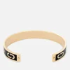 Marc Jacobs Women's Double J Enamel Cuff Bracelet - Black/Gold - Image 1