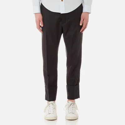 Vivienne Westwood Men's Morning Stripe Cropped Trousers - Black
