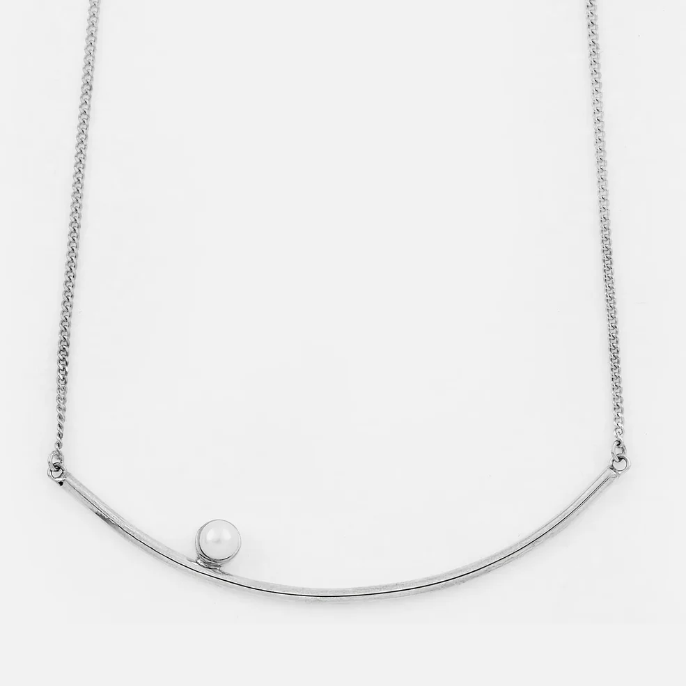Cornelia Webb Women's Refined Large Pearl Necklace - Silver Image 1