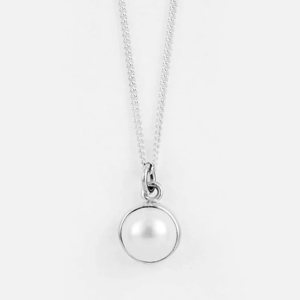 Cornelia Webb Women's Pearled Single Necklace - Silver Image 1