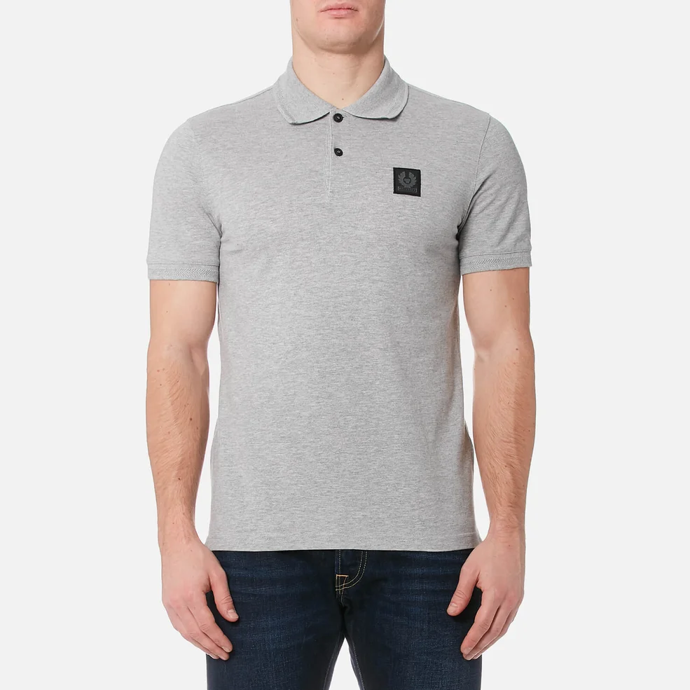 Belstaff Men's Stannett Polo Shirt - Grey Melange Image 1