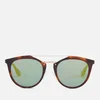 McQ Alexander McQueen Tortoise Shell Aviator Sunglasses - Havana/Gold/Green - Image 1