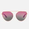 McQ Alexander McQueen Women's Metal Frame Sunglasses - Gold/Pink - Image 1