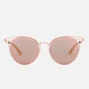 McQ Alexander McQueen Women's Metal Catseye Sunglasses - Gold/Gold/Pink - Image 1