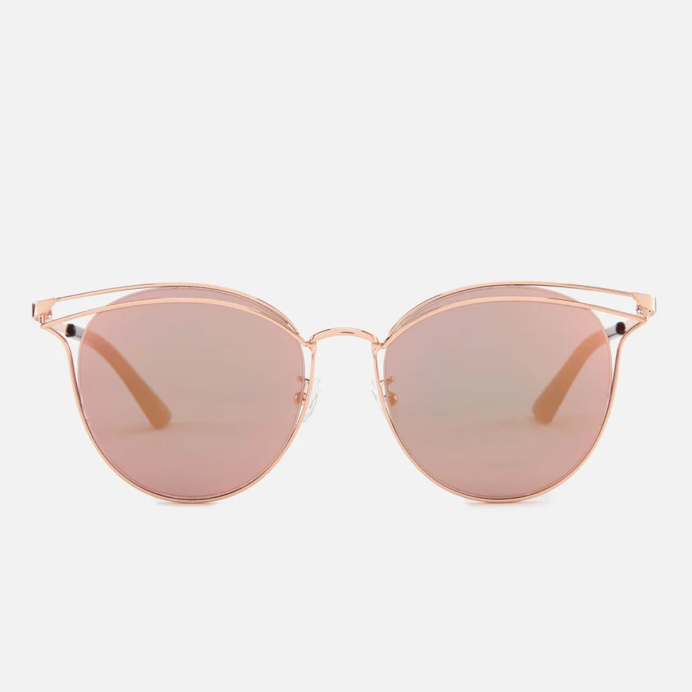 McQ Alexander McQueen Women's Metal Catseye Sunglasses - Gold/Gold/Pink Image 1