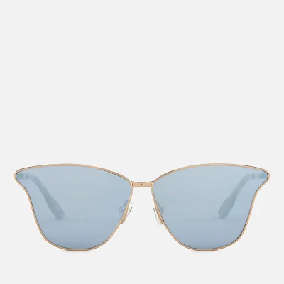McQ Alexander McQueen Women's Metal Catseye Sunglasses - Gold/Gold/Light Blue