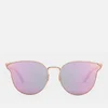 McQ Alexander McQueen Women's Metal Frame Catseye Sunglasses - Gold/Gold/Pink - Image 1