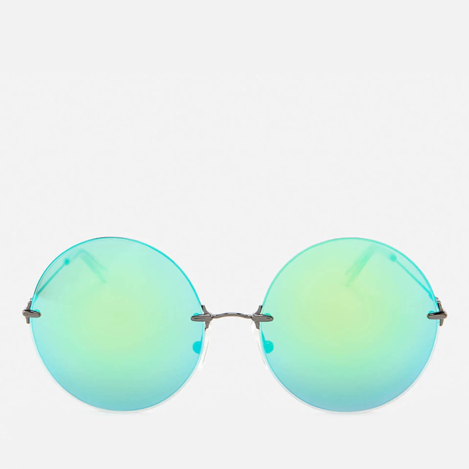 Christopher Kane Women's Round Frame Sunglasses - Green Image 1