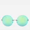 Christopher Kane Women's Round Frame Sunglasses - Green - Image 1
