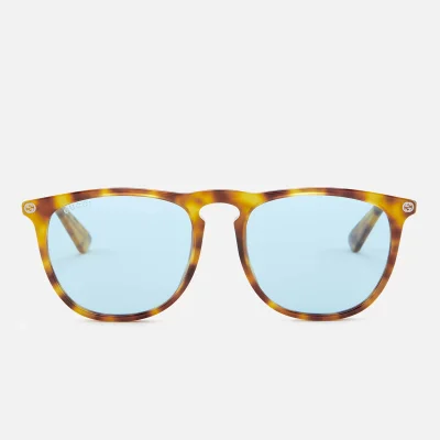 Gucci Men's Tortoise Frame Sunglasses - Blue