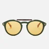 Gucci Men's Flip Top Aviator Sunglasses - Havana/Green - Image 1