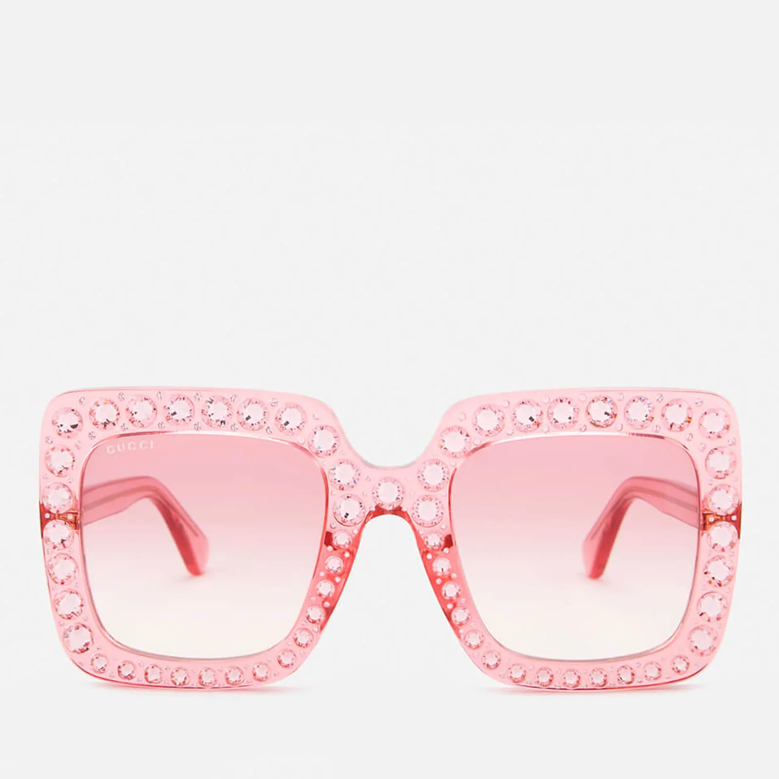Gucci Women's Large Square Frame Sunglasses - Pink Image 1
