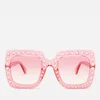 Gucci Women's Large Square Frame Sunglasses - Pink - Image 1