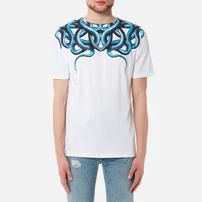 Marcelo Burlon Men's Snake T-Shirt - White Light Blue
