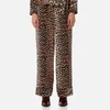 Ganni Women's Fayette Silk Trousers - Leopard - Image 1