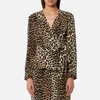 Ganni Women's Fayette Silk Top - Leopard - Image 1
