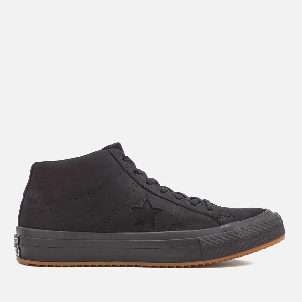 Converse Men's One Star Mid Counter Climate Mid Trainers - Black/Black/Black Image 1