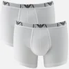 Emporio Armani Men's 2 Pack Cotton Stretch Boxer Shorts - Bianco - Image 1