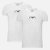 Emporio Armani Men's 2 Pack Cotton Stretch Crew Neck T-Shirt - Bianco - Image 1