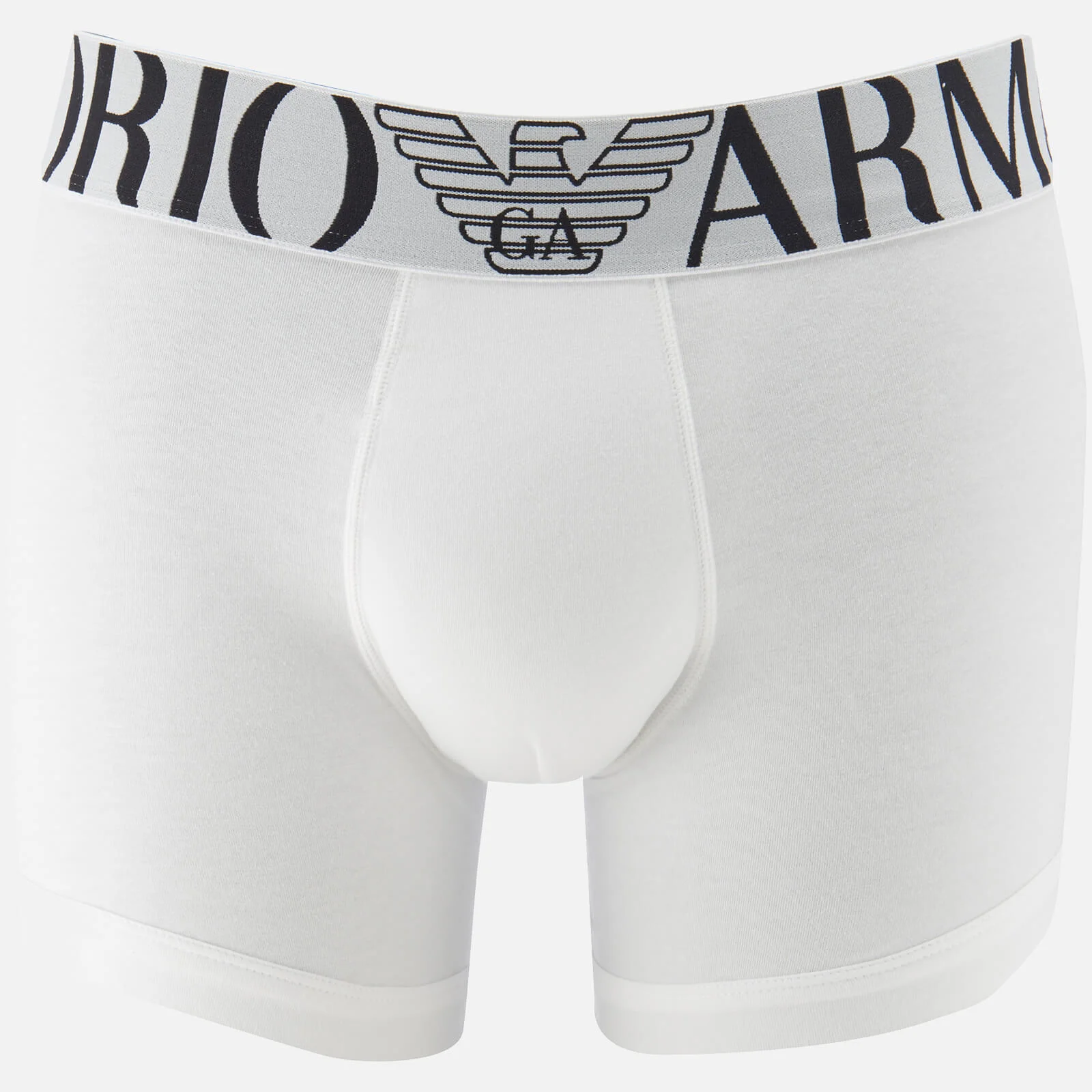 Emporio Armani Men's Stretch Cotton Boxer Shorts - Bianco Image 1