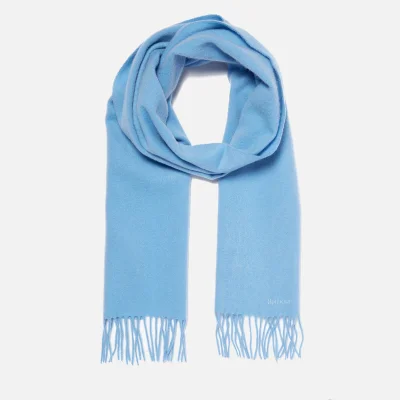 Barbour Lambswool Woven Scarf - Pale Blue