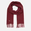 Barbour Plain Lambswool Scarf - Red - Image 1