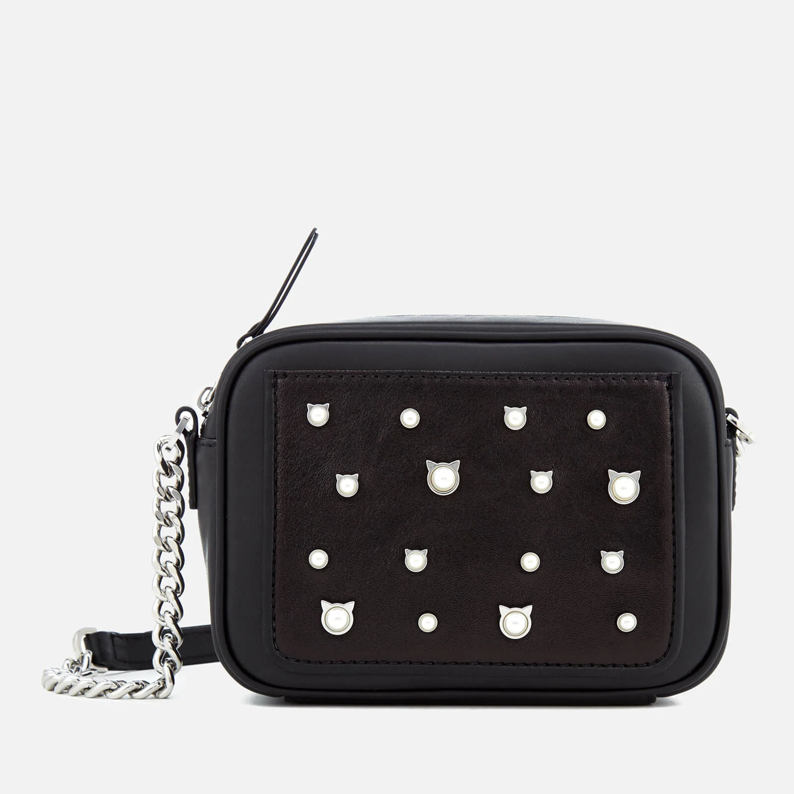 Karl Lagerfeld Women's Cat Pearl Small Cross Body Bag - Black Image 1