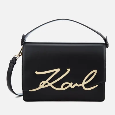 Karl Lagerfeld Women's Signature Big Shoulder Bag - Black