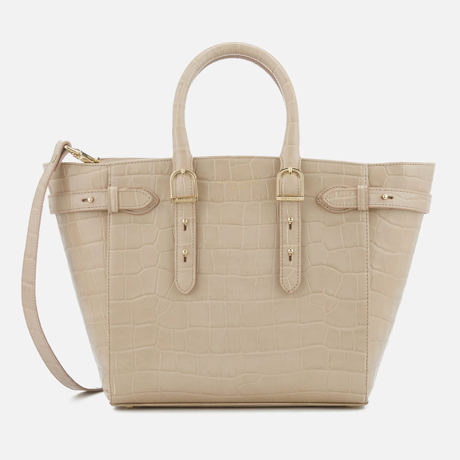 Aspinal of London Women's Marylebone Tote Bag - Soft Taupe Image 1