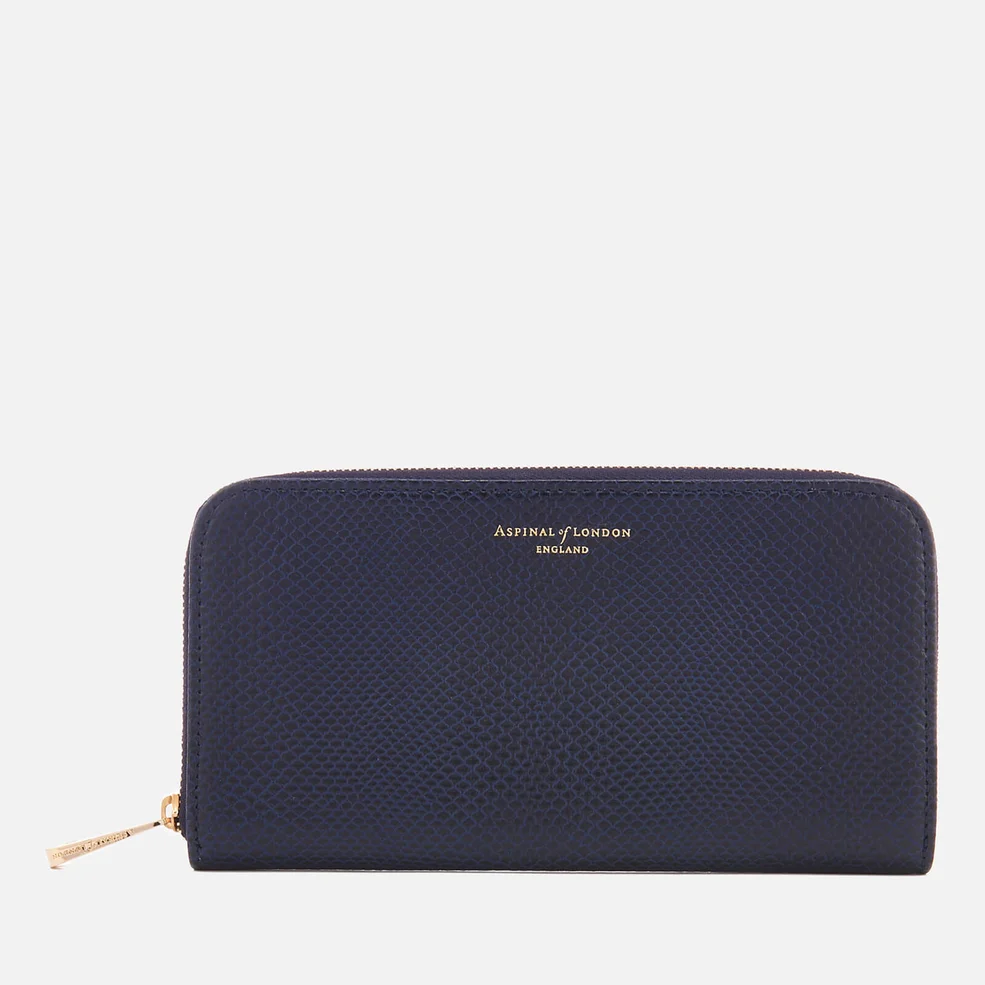 Aspinal of London Women's Continental Clutch Wallet - Midnight Blue Image 1