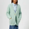 Gestuz Women's Behar Loose Knitted Cardigan - Silt Green - Image 1