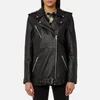 Gestuz Women's Keiko Long Leather Jacket - Black - Image 1
