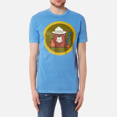 Dsquared2 Men's Bear Logo Long Cool Fit T-Shirt - Sky Blue