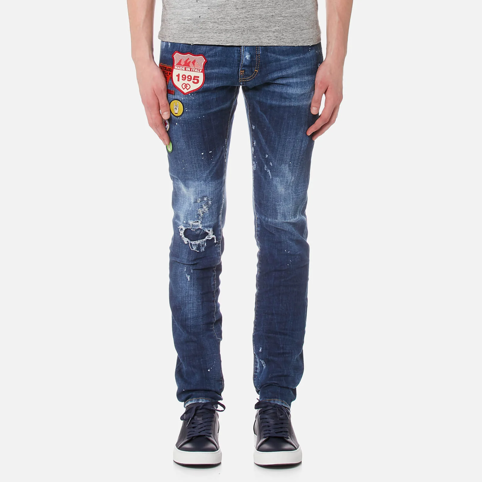 Dsquared2 Men's Cool Guy Patch Detail Jeans - Navy Image 1