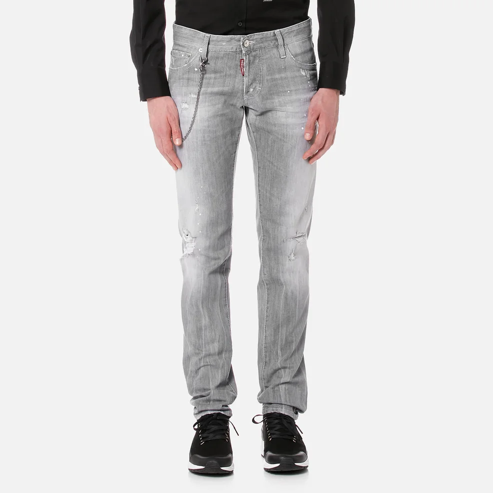 Dsquared2 Men's Slim Jeans - Light Grey Image 1