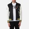 Dsquared2 Men's Wool Leather and Denim Jacket with Pins - Mixed Colours - Image 1