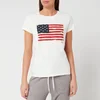Polo Ralph Lauren Women's Flag T-Shirt - Cream - Image 1