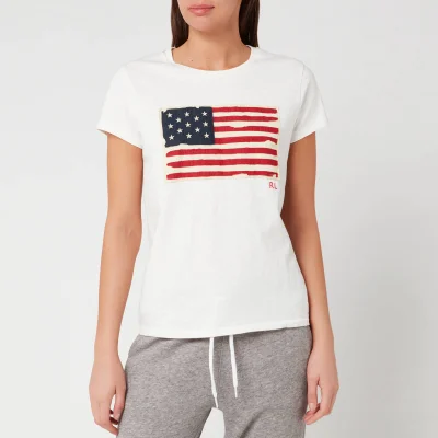 Polo Ralph Lauren Women's Flag T-Shirt - Cream